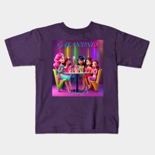 Galentines party gals Kids T-Shirt